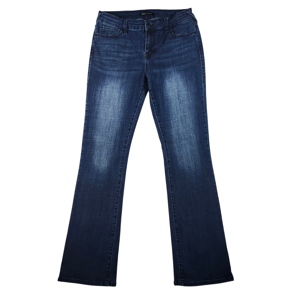 True Religion Becca Bootcut Jeans Womens 30 Blue Excellent Mid Rise Dark Wash
